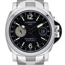 Panerai Luminor Gmt Automatic PAM00161 with 44mm Steel case and Black dial. E...