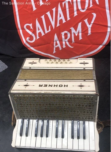 Hohner Folk & World 25 Key 12 Button Piano Accordion With Harness Strap