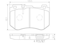 Brembo Bremsbelagsatz, Scheibenbremse P 50 123 FüR MERCEDES-BENZ