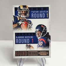 DeAndre Hopkins Rookie Tavon Austin RC 2013 Panini Contenders #3 Round Numbers