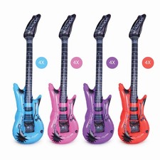 Cheetah Party Inflatable Blow Up 95cm Guitar Musical Instrument PACK OF 16PCS