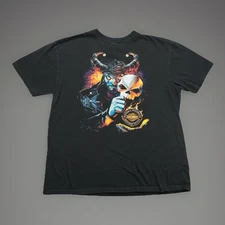 Harley Davidson Mens XL Black T 2014 H-D Munster, IN CALUMET VF Imagewear, INC.