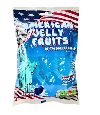 American Jelly Fruits Fizzy BLUE RASPBERRY Flavour 280g x24