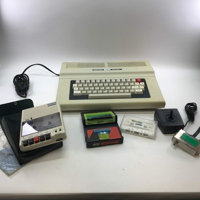 RadioShack TRS-80 64K Color Computer 2 w/ 2 Cartridges and Cassette Recorder