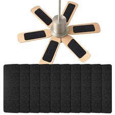 10 Pack Ceiling Fan Filters for Blades Activated Coconut Shell Carbon Black