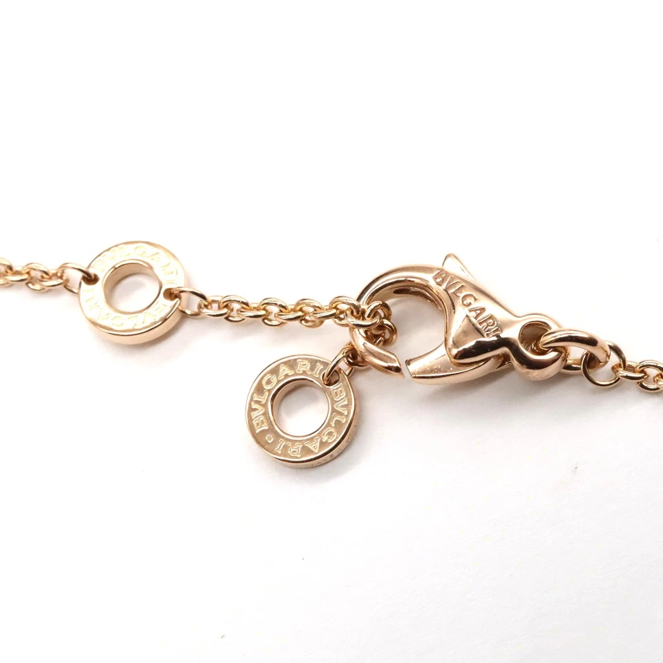 BVLGARI B-zero1 Collar Colgante Cerámica Oro Rosa 18KPG Blanco Usado Unisex Foto 3 de 4