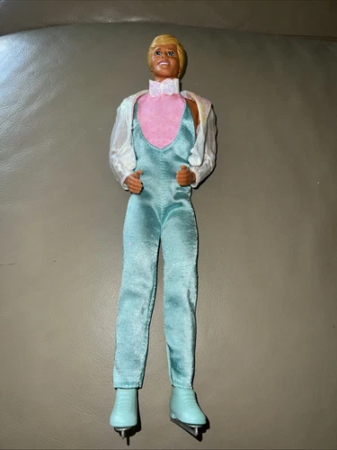 VTG Barbie Ken Figure Skater Costume Doll Dated Mattel 1983