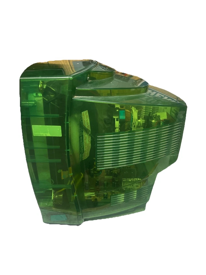 Zenith Transparent Green 13" Color TV Vintage Prison Model No. H13E05LG TESTED - Image 4 of 4