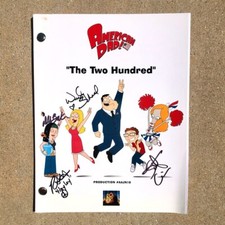 American Dad Auténtico Episodio 200 Firmado Mesa-Borrador Guión Schaal Macfarlane