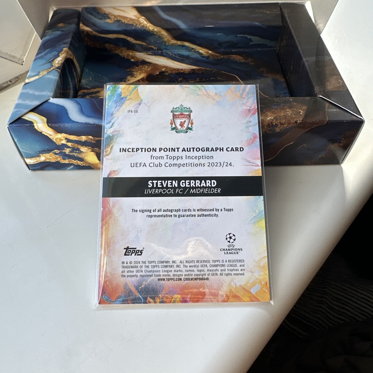 2023-24 topps inception Steven gerrard /49 autograph | eBay