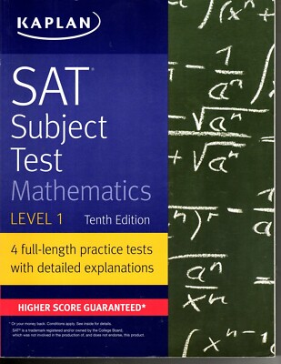 Kaplan SAT Subject Test Mathematics Level 1 With 4 Practice Tests