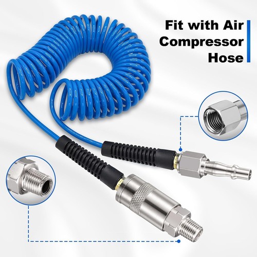 π₯12PCS Euro Air Line Hose Fitting Connector Quick Release 1/4'' BSP Male Female - Picture 3 of 18