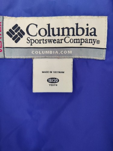 ~COLUMBIA~TWO in ONE~ Youth Size 18-20 Purple Green White: Purple Insulator Coat - Picture 11 of 24
