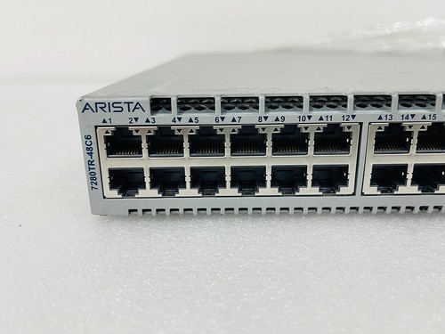 Arista DCS-7280TR-48C6-R 48x 10G RJ45 & 6x 100G QSFP28 Switch F-to-R 2x AC PSU - 第 3/7 張圖片