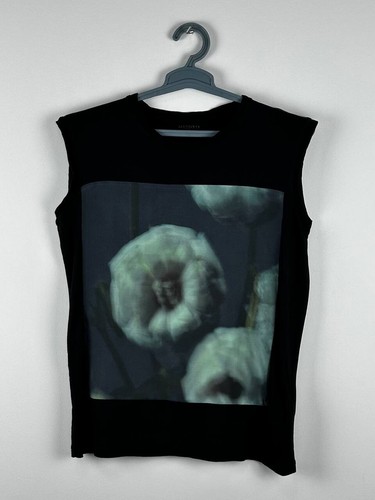 Allsaints Abstract Silk Avantgarde Tank Top Shirt Size S