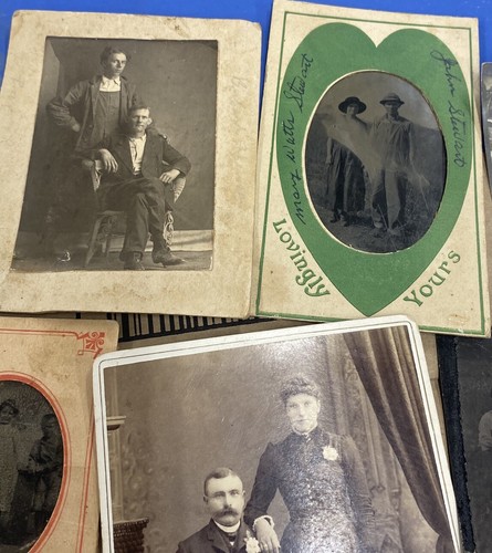 vintage photograph lot differnt era’s portraits Cabinet Photo’s Black White - Picture 6 of 10