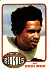 1976 Topps Bernard Jackson Rookie Cincinnati Bengals #449