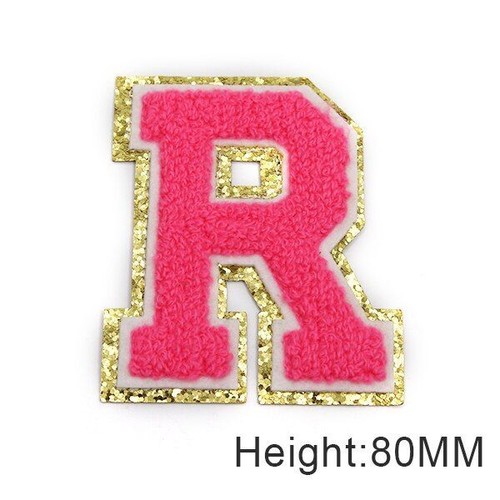 Chenille Letter Sequined Patches Pink Iron On Appliques Garment Craft Decor 1Pcs - Picture 7 of 58