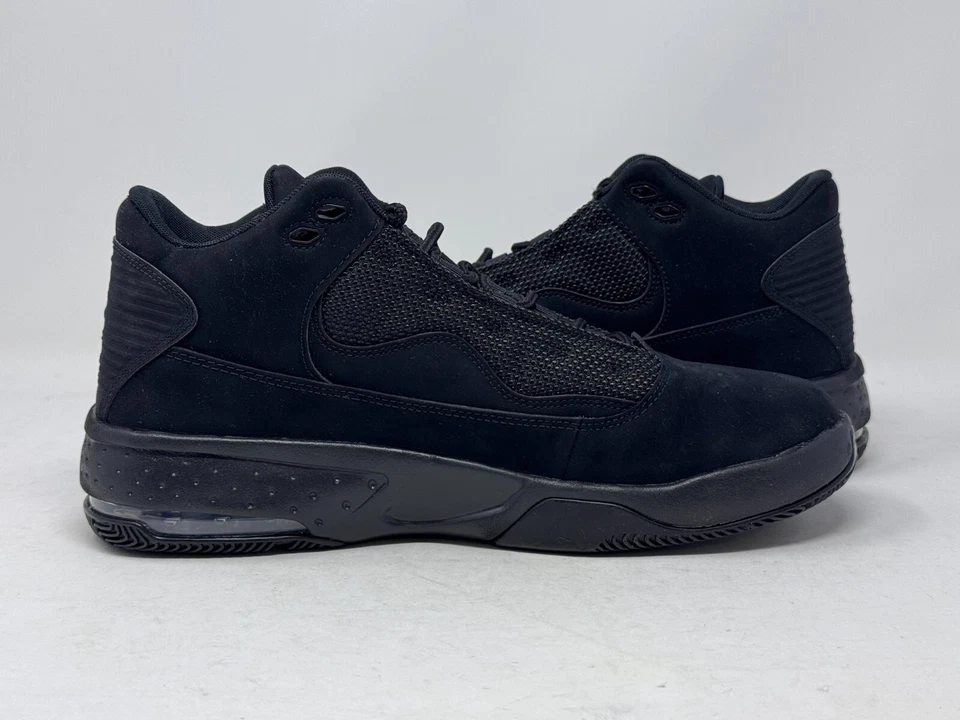 Nike Jordan Max Aura 2 Men's Shoes Sneakers Ck6636-002 Triple Black Suede - Image 4 of 4