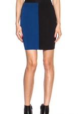 Alexander Wang Bandage Bodycon Mini Skirt Elastic Neon Blue Black 496 S 2-4 New Alexander Wang Bandage Bodycon Mini Skirt Elastic Neon Blue Black 496 S 2-4 New