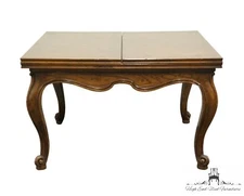 HICKORY MANUFACTURING COMPANY Solid Walnut Country French Provincial Flip-Top...