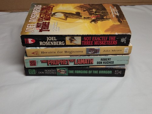 Fantasy Paperback Lot Adventure Humor Medieval High Hughes Rosenburg Moore - Imagen 2 de 5