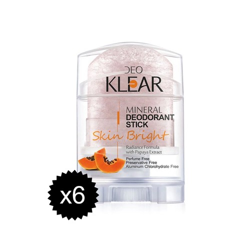 6x DEOKLEAR Mineral Deodorant Stick Natural Crystal Alum Roll-On Bright 70g - Picture 5 of 18