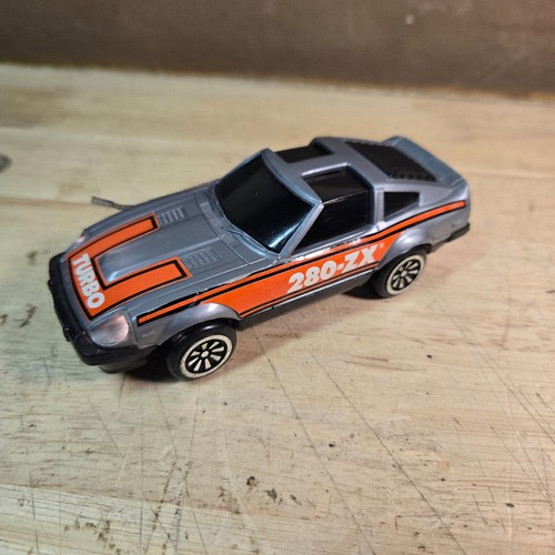 Buddy L Corp 280-ZX Turbo Auto 1982 Nissan Datsun Vintage silber Rennwagen Lichter funktionieren - Bild 2 von 5