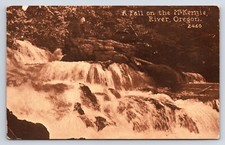 Postcard Water Fall McKenzie River Oregon Sepia Mitchell DB 1916 Posted