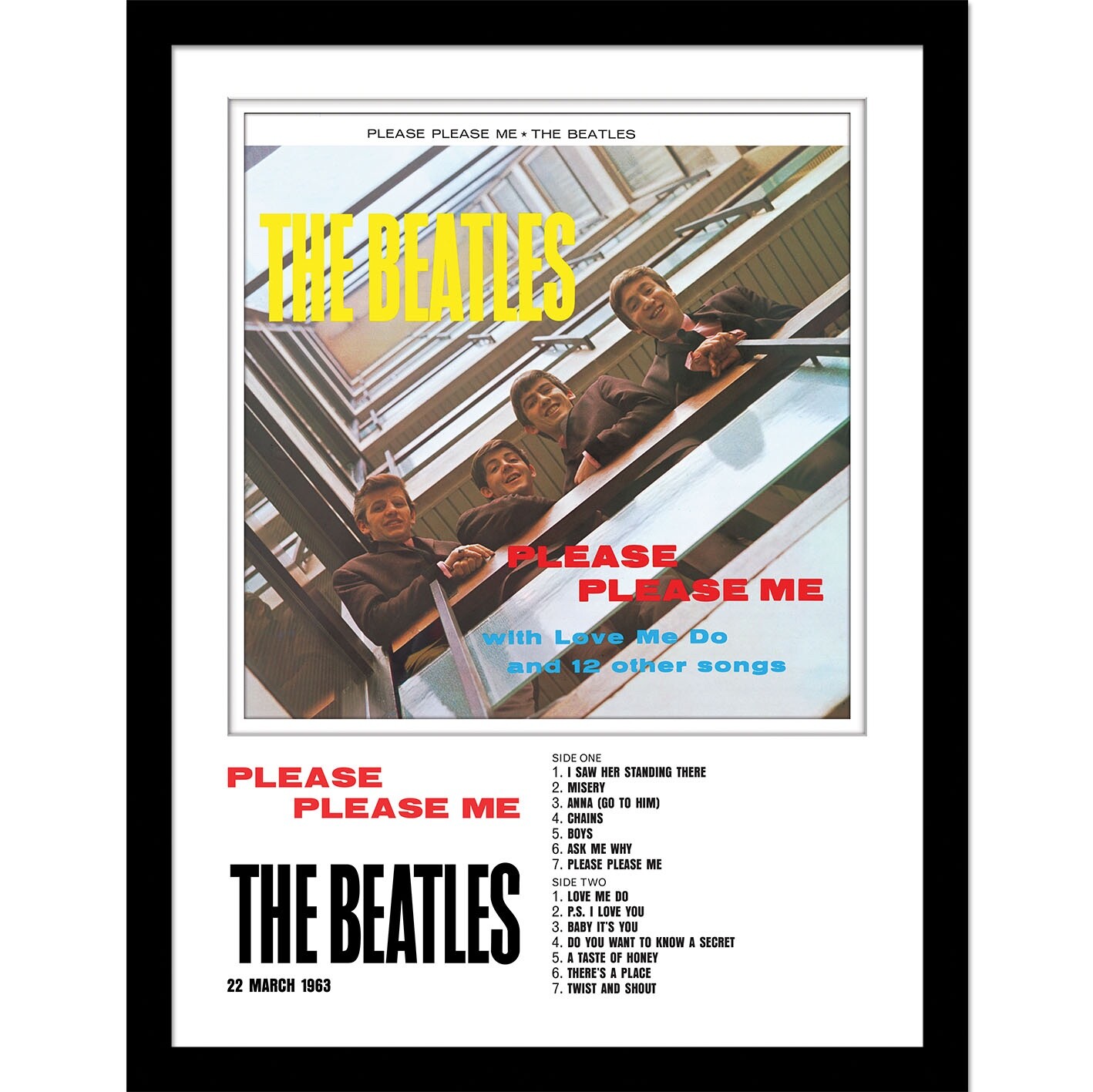 The Beatles Official Framed Print - Please Please Me - 33 x 43cm Wall Art