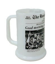 1979 Bear Bryant Birmingham News Alabama Tide Is # 1 Again Milk Glass Mug