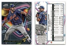 2023 Topps Cosmic Chrome Baseball Justin Verlander Base #149 - New York Mets