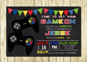 chalkboard birthday invitations