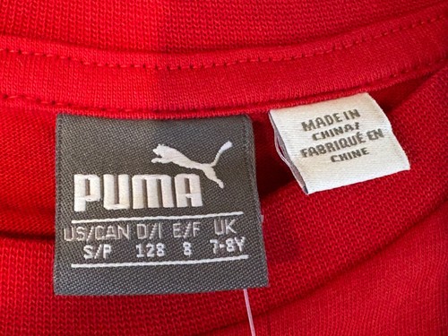 PUMA Scuderia Ferrari Team T-Shirt Rosso Corsa Red 762369-01 NWT SZ CHILDS SMALL - Picture 5 of 10