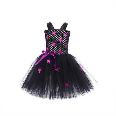 Girls Tutu Dress Clubwear Witch Photo Shoots Cosplay Ball Gown Fancy Sleeveless