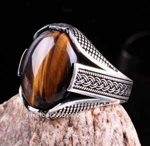 Details about Rings Men&Women 925 Sterling Silver Tiger Eye Stone with Red Stone&Black CZ Jewe Details about Rings Men&Women 925 Sterling Silver Tiger Eye Stone with Red Stone&Black CZ Jewe