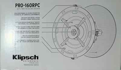 Klipsch Professional Reference Premiere PRO-160RPC In-Ceiling Speaker 1063966