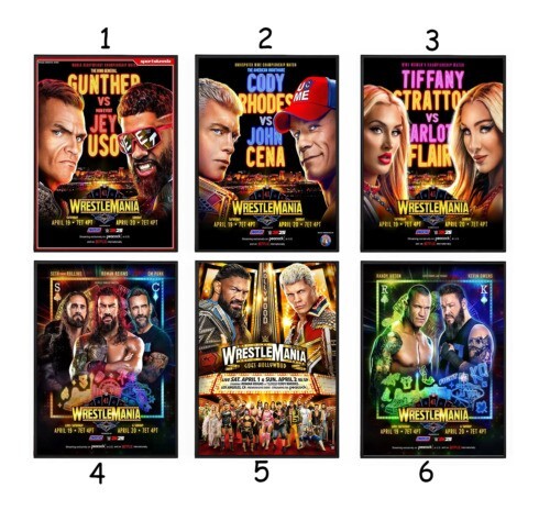 NEW!!!! WrestleMania 41 2025 WWE Poster Print , Best Gif for Fan - Wall Decor - Picture 1 of 7