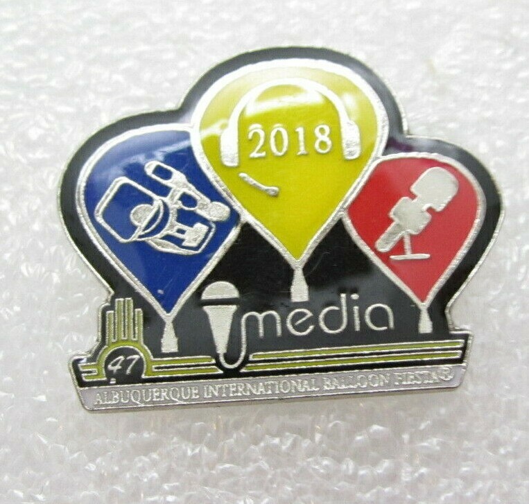 2018 Media Albuquerque International Balloon Fiesta Lapel Pin (B131)