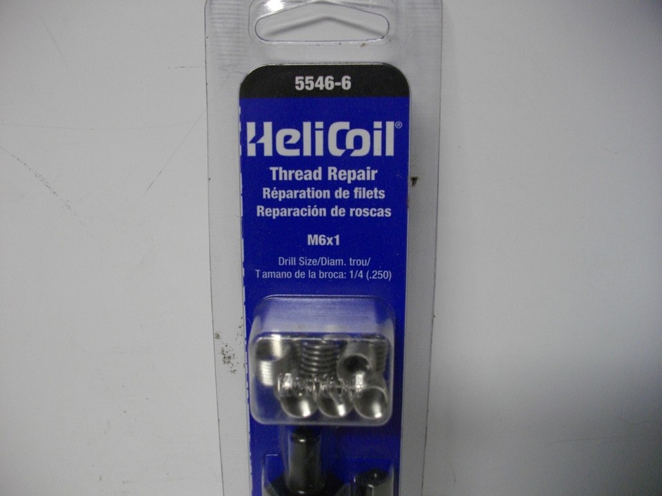 Stanley Helicoil 55466 thread repair kit M6x1 Metric Coarse Thread eBay