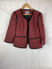 classiques Entier Red Blazer Jacket Size L