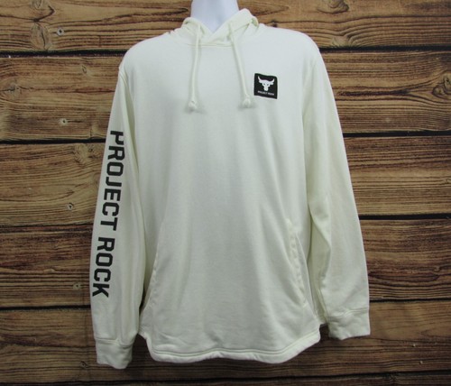 Under Armour Mens Project Rock Terry Hoodie Pullover Sweatshirt Size XXL