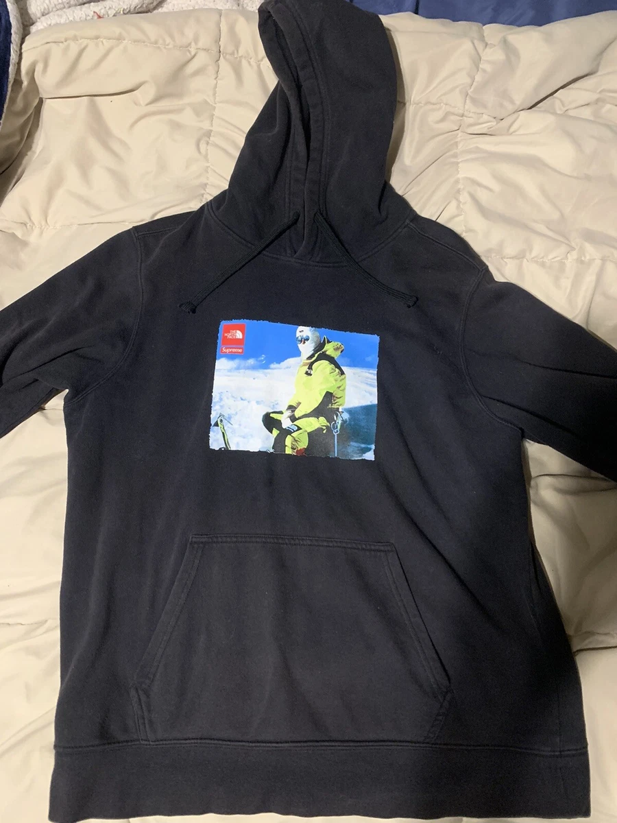 Supreme north top face photo hoodie