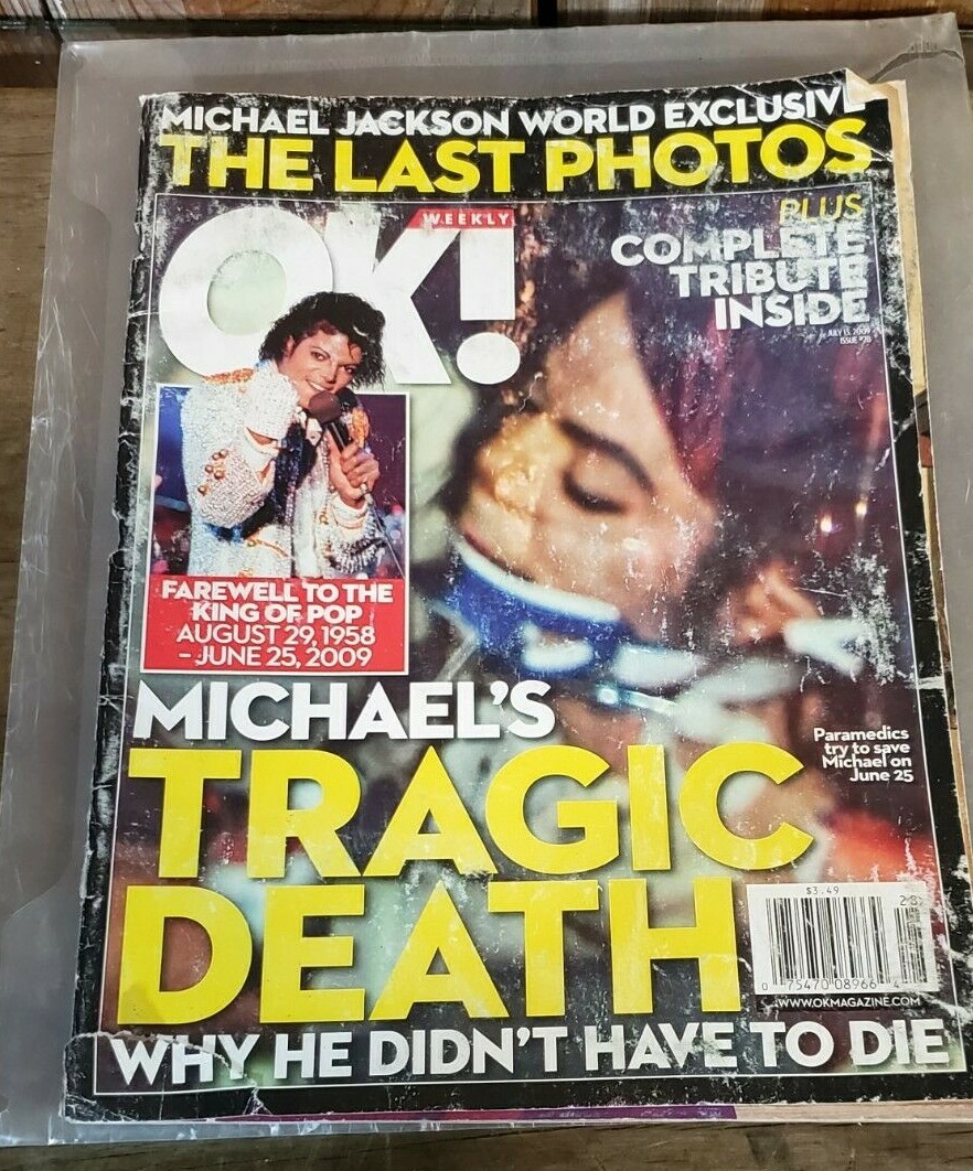 MICHAEL JACKSON OK! Weekly Magazine: Michael's Tragic Death