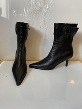 Stivali Martini Osvaldo in pelle nera taglia UK 6 EU 39