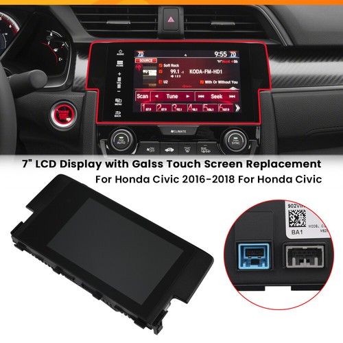 OEM 7" Radio Navigation LCD Touch Screen For Honda Civic 2016-2018 39710-TBA-A11 - Picture 2 of 11