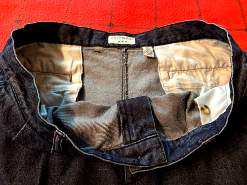 Covington Men's Sz 38 Quality Outdoor Relaxed Wear Casual Jeans Pleated Front - Picture 6 of 6