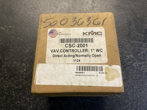 KMC Controls CSC-2001 Reset Volume VAV Controller, DA/NO, 0-1″, Molded Dial - Picture 1 of 2