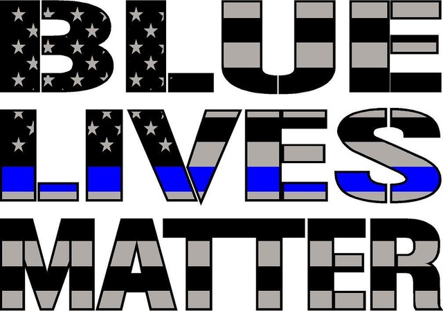 Blue Lives Matter Blue Line Police Law Enforcement Flag LE 22" Decal ...