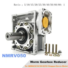 NMRV050 Worm Gearbox Reducer Input 19mm Speed Reducer for NEMA42 Stepper Motor